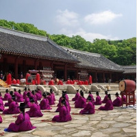 韓国 ・ソウル 宗廟 朝鮮王朝の祠堂